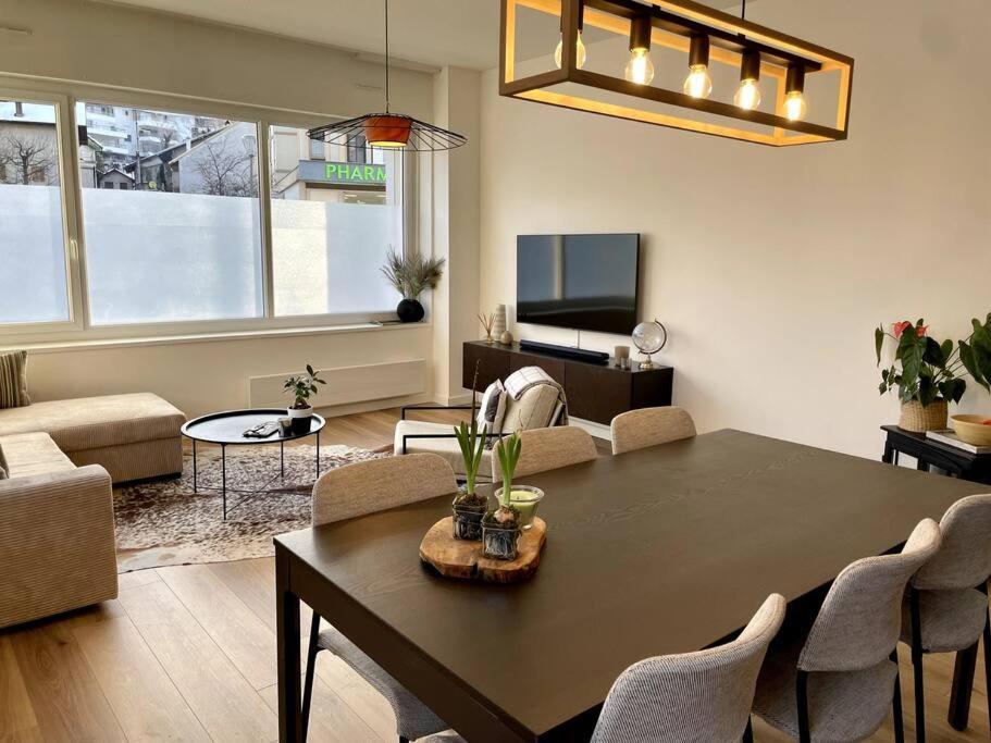 Chaleureux Appartement Entre Lac Et Montagne Neuvecelle Eksteriør bilde