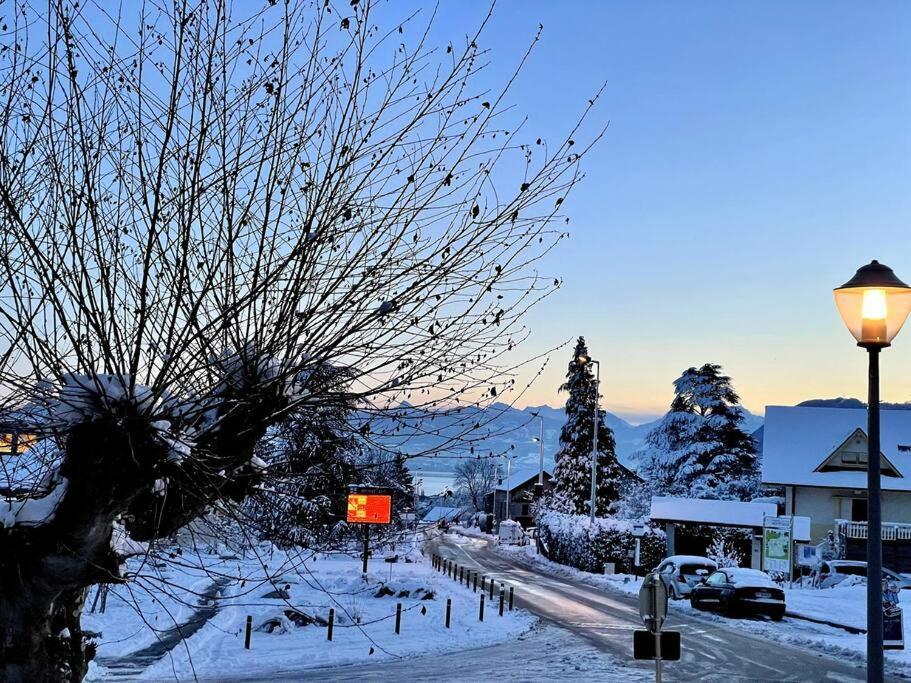 Chaleureux Appartement Entre Lac Et Montagne Neuvecelle Eksteriør bilde